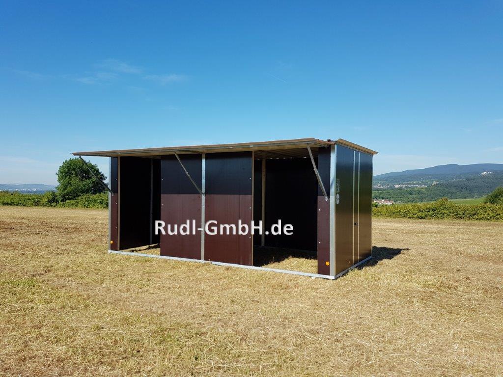 Fahrbare Weidehütte