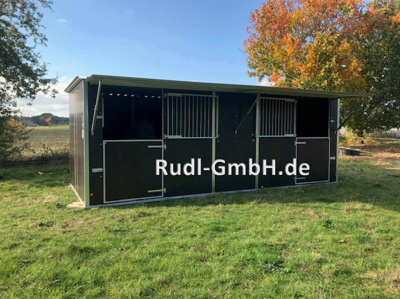 Fahrbare Weidehütte